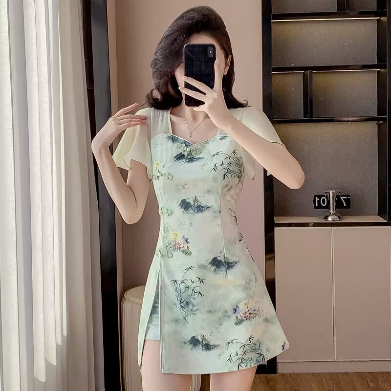 Gaun Temperamen Set Dua Potong - Summer Clothing Women Sale ulasan dan harga