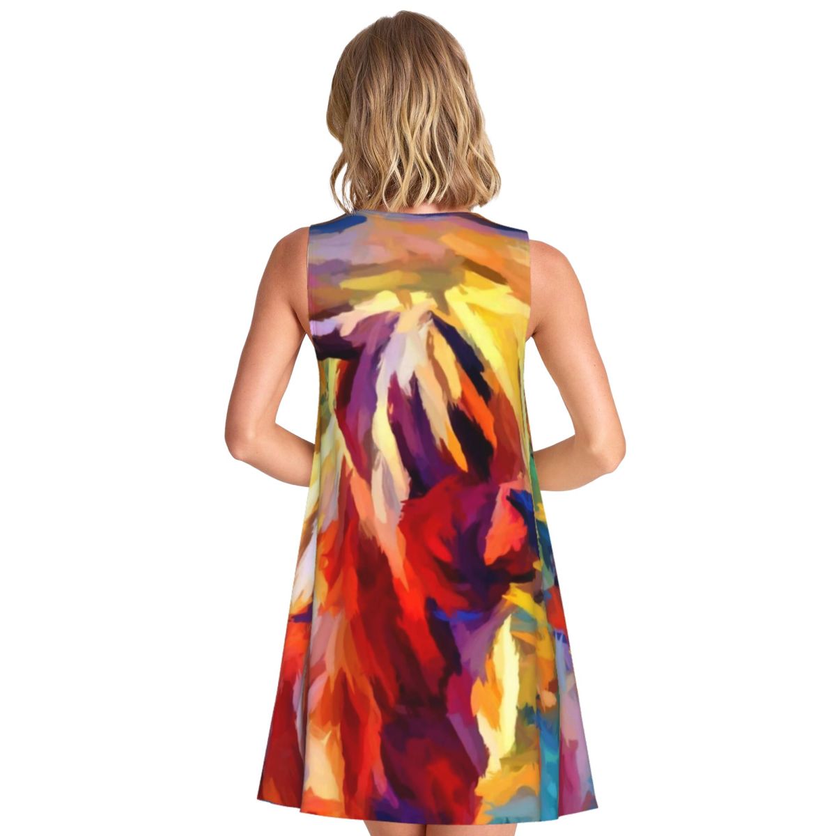 Gaun Kasual Wanita Motif Sapi  - Summer Clothing Ideas For Women ulasan dan harga
