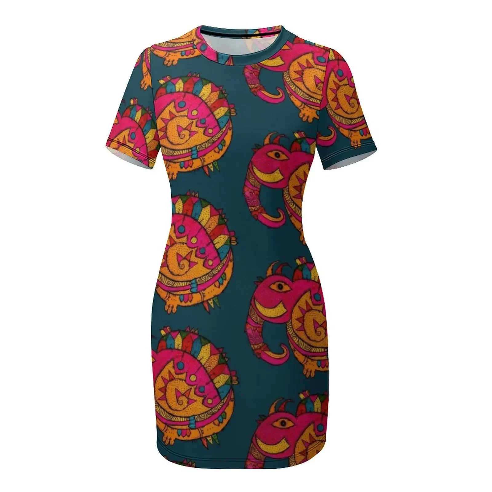 Gaun lengan pendek wanita deng - Summer Clothing India ulasan dan harga