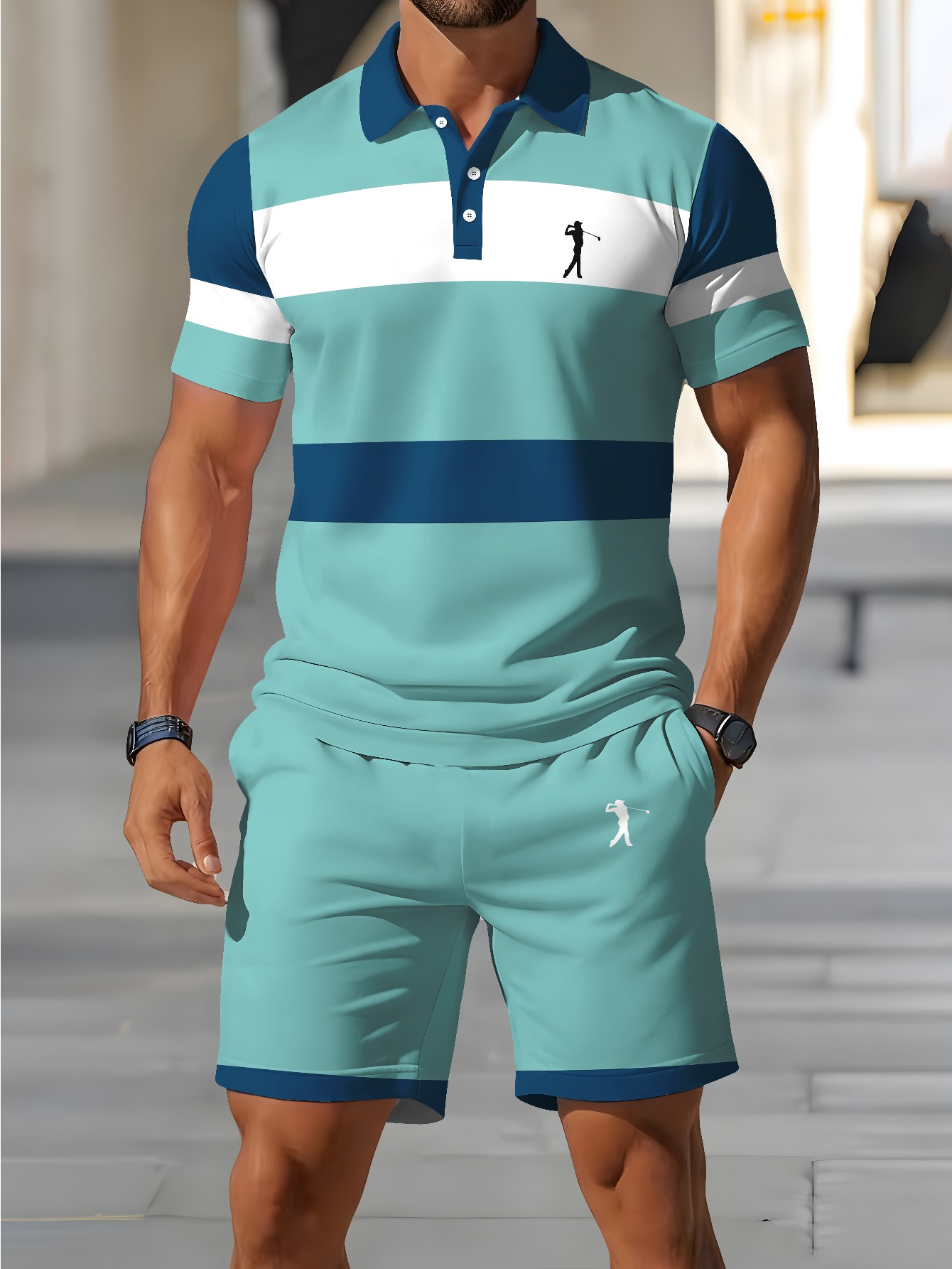 Set Kaos Polo Pria Musim Panas - Summer Clothing Design ulasan dan harga