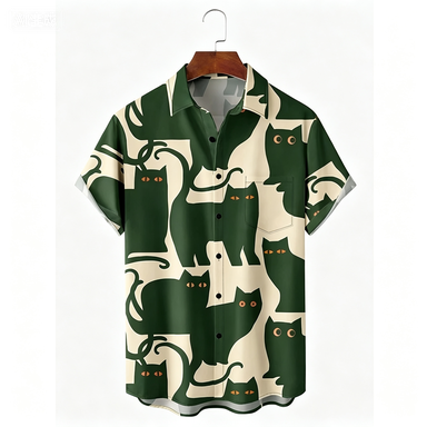 Kemeja Kucing Bunga Pantai Haw - Summer Clothing For A Beach ulasan dan harga