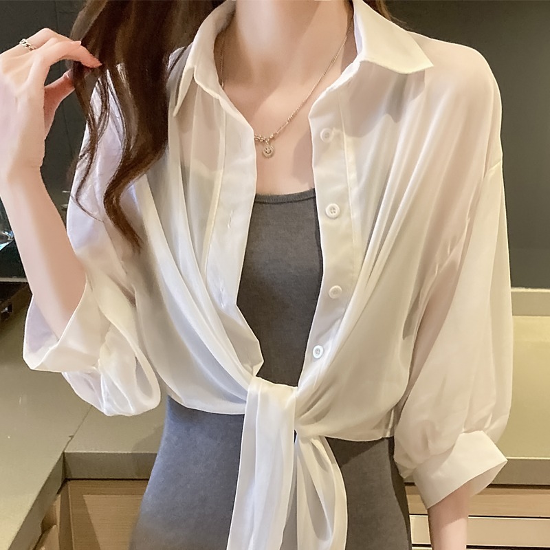 Kemeja Pelindung Matahari Wani - Summer Clothing Old Money ulasan dan harga