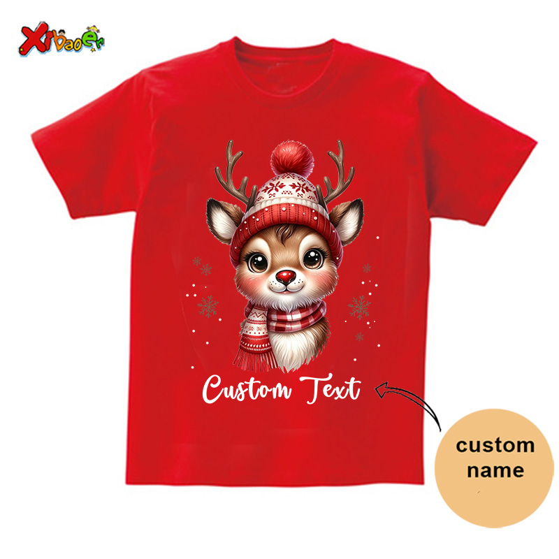 Kemeja natal nama kustom anak- - Summer Clothing Names ulasan dan harga